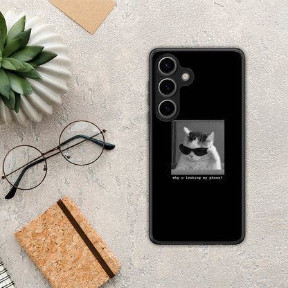 Meme Cat - Samsung Galaxy S25 θήκη