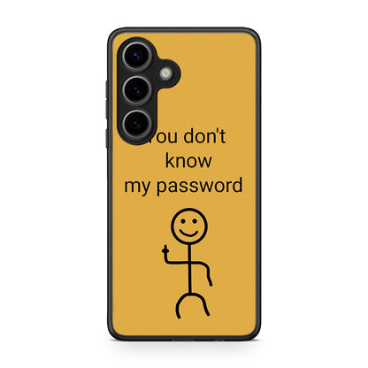 Samsung Galaxy S25 My Password Θήκη από τη Smartfits με σχέδιο στο πίσω μέρος και μαύρο περίβλημα | Smartphone case with colorful back and black bezels by Smartfits