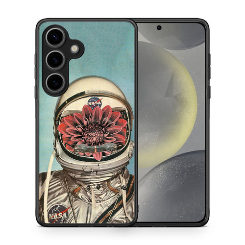 Θήκη Samsung Galaxy S25 Nasa Bloom από τη Smartfits με σχέδιο στο πίσω μέρος και μαύρο περίβλημα | Samsung Galaxy S25 Nasa Bloom case with colorful back and black bezels