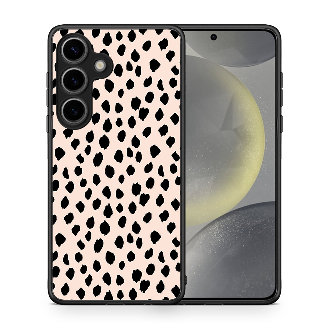 Θήκη Samsung Galaxy S25 New Polka Dots από τη Smartfits με σχέδιο στο πίσω μέρος και μαύρο περίβλημα | Samsung Galaxy S25 New Polka Dots case with colorful back and black bezels