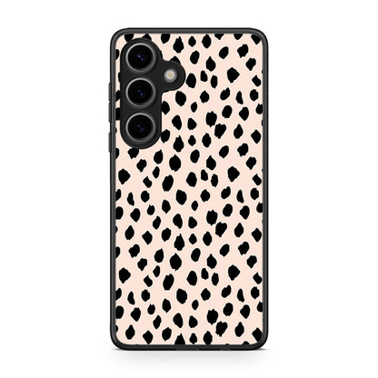Samsung Galaxy S25 New Polka Dots θήκη από τη Smartfits με σχέδιο στο πίσω μέρος και μαύρο περίβλημα | Smartphone case with colorful back and black bezels by Smartfits