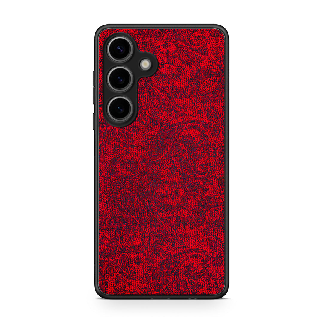 Samsung Galaxy S25 Paisley Cashmere θήκη από τη Smartfits με σχέδιο στο πίσω μέρος και μαύρο περίβλημα | Smartphone case with colorful back and black bezels by Smartfits