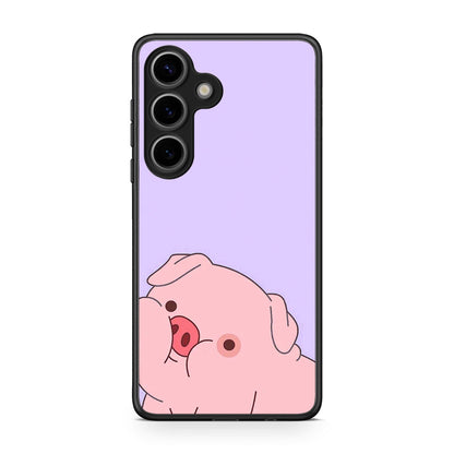 Samsung Galaxy S25 Pig Love 2 Θήκη Αγίου Βαλεντίνου από τη Smartfits με σχέδιο στο πίσω μέρος και μαύρο περίβλημα | Smartphone case with colorful back and black bezels by Smartfits