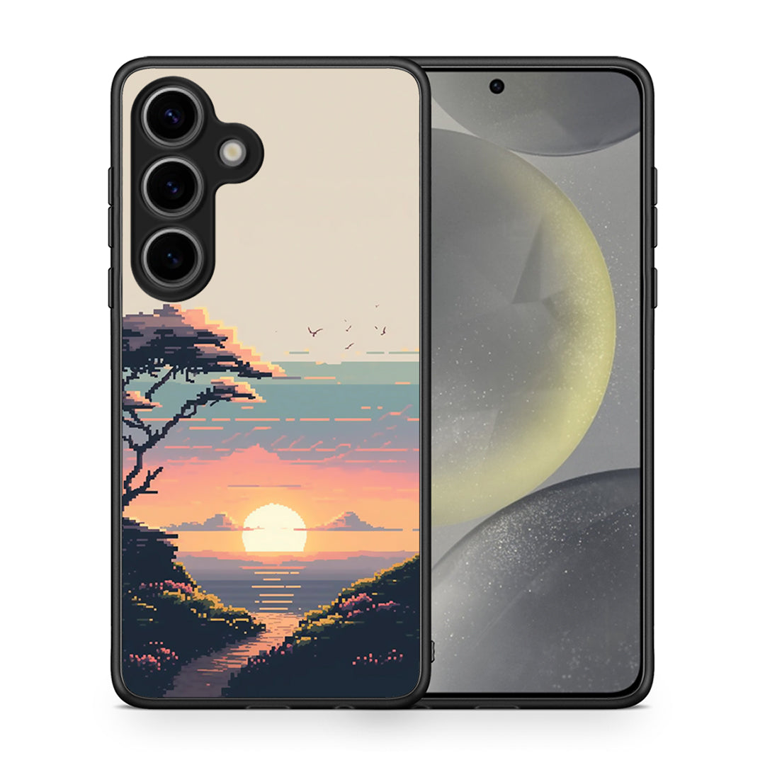 Pixel Sunset - Samsung Galaxy S25 θήκη