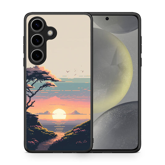 Pixel Sunset - Samsung Galaxy S25 θήκη