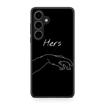 Samsung Galaxy S25 Plus Aeshetic Love 1 Θήκη Αγίου Βαλεντίνου από τη Smartfits με σχέδιο στο πίσω μέρος και μαύρο περίβλημα | Smartphone case with colorful back and black bezels by Smartfits