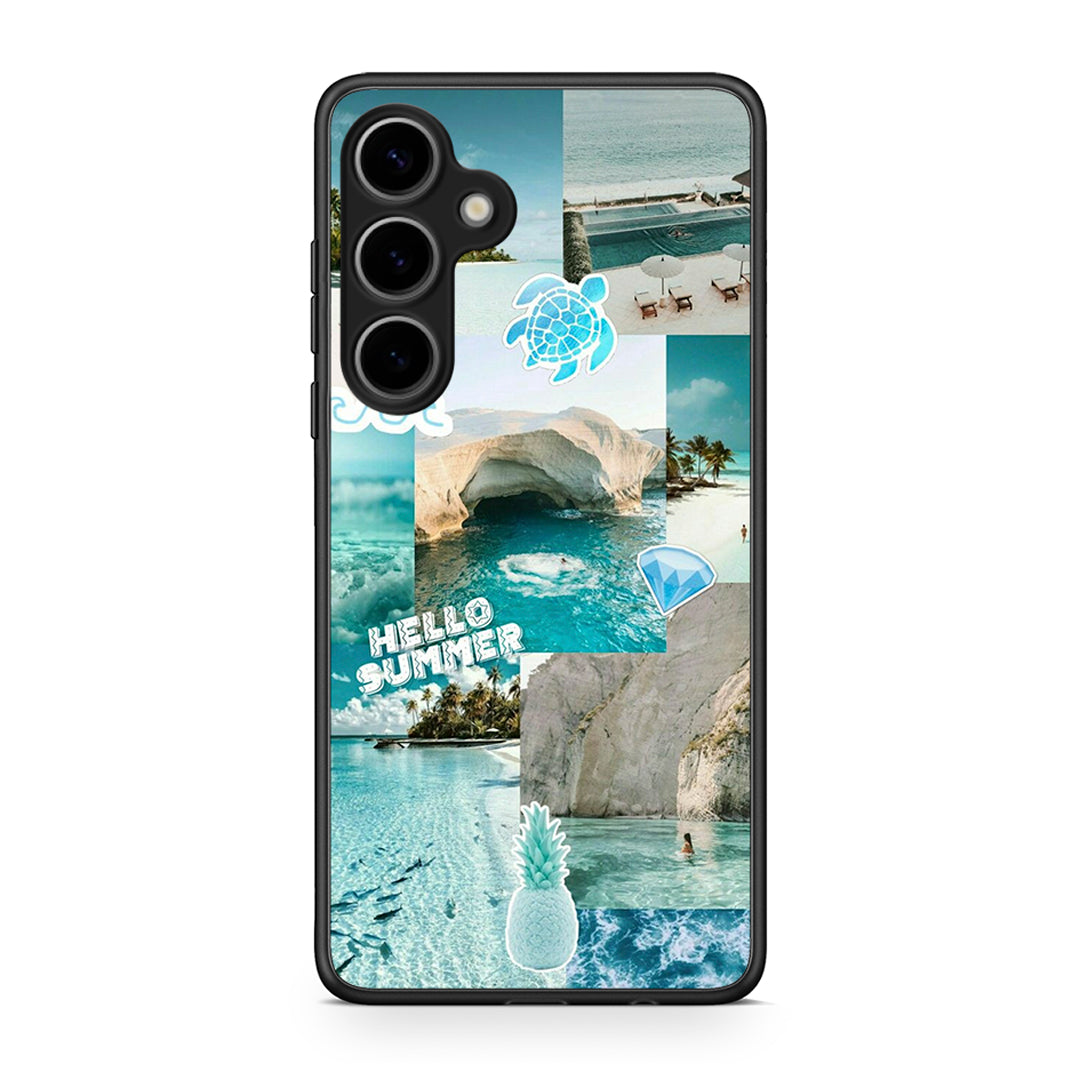 Samsung Galaxy S25 Plus Aesthetic Summer Θήκη από τη Smartfits με σχέδιο στο πίσω μέρος και μαύρο περίβλημα | Smartphone case with colorful back and black bezels by Smartfits