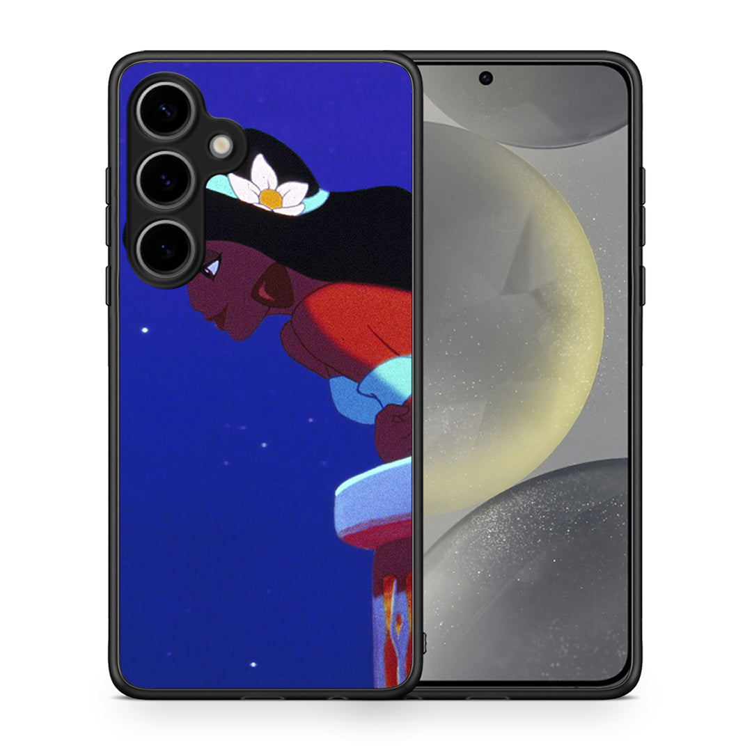Θήκη Samsung Galaxy S25 Plus Alladin And Jasmine Love 2 από τη Smartfits με σχέδιο στο πίσω μέρος και μαύρο περίβλημα | Samsung Galaxy S25 Plus Alladin And Jasmine Love 2 case with colorful back and black bezels