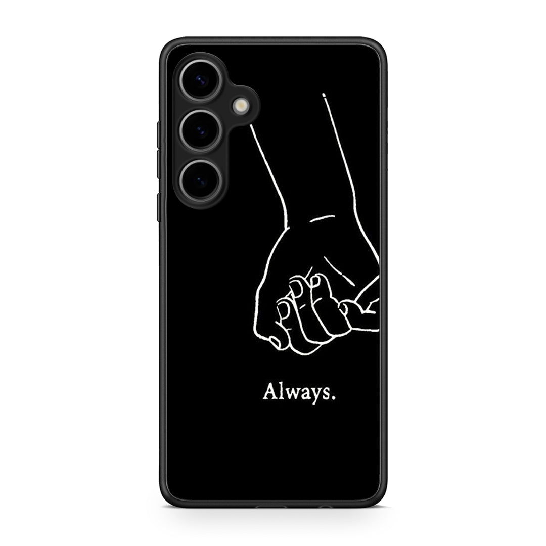 Samsung Galaxy S25 Plus Always & Forever 1 Θήκη Αγίου Βαλεντίνου από τη Smartfits με σχέδιο στο πίσω μέρος και μαύρο περίβλημα | Smartphone case with colorful back and black bezels by Smartfits