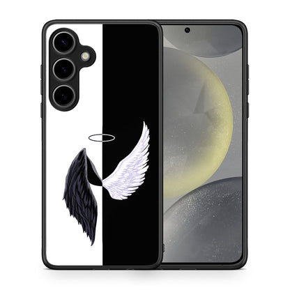 Θήκη Samsung Galaxy S25 Plus Angels Demons από τη Smartfits με σχέδιο στο πίσω μέρος και μαύρο περίβλημα | Samsung Galaxy S25 Plus Angels Demons case with colorful back and black bezels