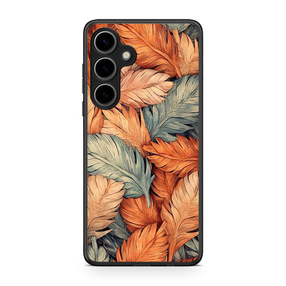 Samsung Galaxy S25 Plus Autumn Leaves Θήκη από τη Smartfits με σχέδιο στο πίσω μέρος και μαύρο περίβλημα | Smartphone case with colorful back and black bezels by Smartfits