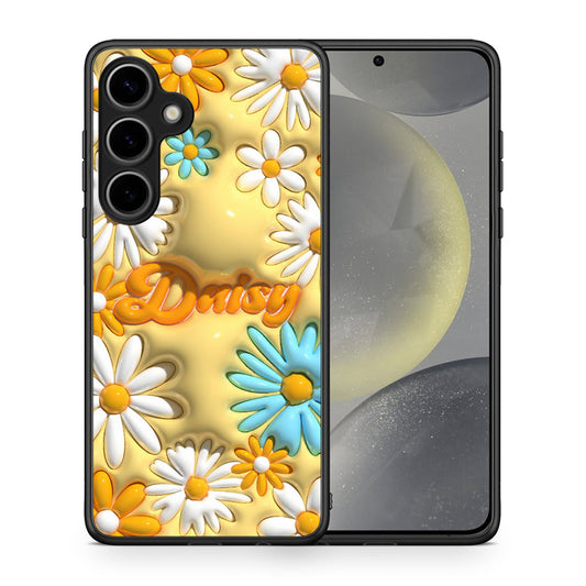 Θήκη Samsung Galaxy S25 Plus Bubble Daisies από τη Smartfits με σχέδιο στο πίσω μέρος και μαύρο περίβλημα | Samsung Galaxy S25 Plus Bubble Daisies case with colorful back and black bezels