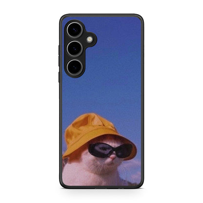 Samsung Galaxy S25 Plus Cat Diva θήκη από τη Smartfits με σχέδιο στο πίσω μέρος και μαύρο περίβλημα | Smartphone case with colorful back and black bezels by Smartfits