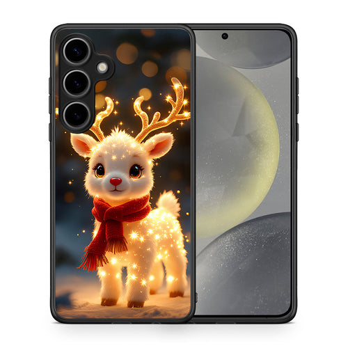 Θήκη Samsung Galaxy S25 Plus Christmas Cutie από τη Smartfits με σχέδιο στο πίσω μέρος και μαύρο περίβλημα | Samsung Galaxy S25 Plus Christmas Cutie case with colorful back and black bezels