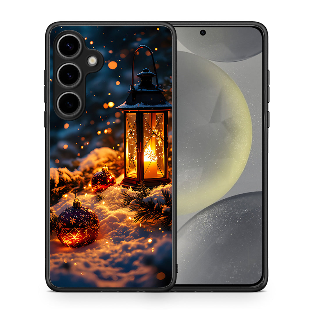 Θήκη Samsung Galaxy S25 Plus Christmas Ornaments από τη Smartfits με σχέδιο στο πίσω μέρος και μαύρο περίβλημα | Samsung Galaxy S25 Plus Christmas Ornaments case with colorful back and black bezels