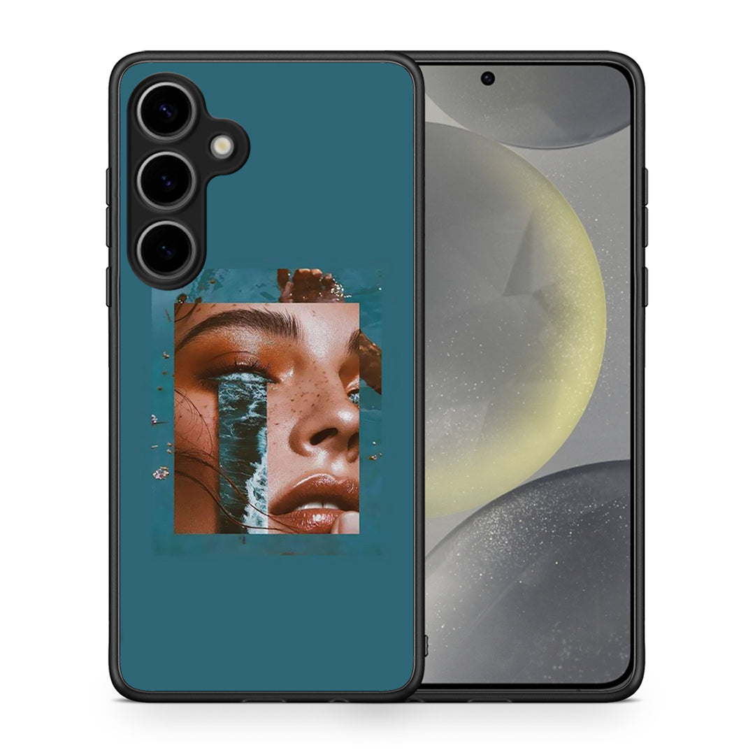 Θήκη Samsung Galaxy S25 Plus Cry An Ocean από τη Smartfits με σχέδιο στο πίσω μέρος και μαύρο περίβλημα | Samsung Galaxy S25 Plus Cry An Ocean case with colorful back and black bezels