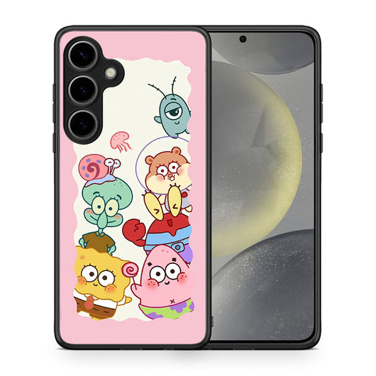 Θήκη Samsung Galaxy S25 Plus Cute Companion από τη Smartfits με σχέδιο στο πίσω μέρος και μαύρο περίβλημα | Samsung Galaxy S25 Plus Cute Companion case with colorful back and black bezels