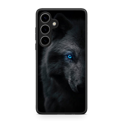 Samsung Galaxy S25 Plus Dark Wolf θήκη από τη Smartfits με σχέδιο στο πίσω μέρος και μαύρο περίβλημα | Smartphone case with colorful back and black bezels by Smartfits