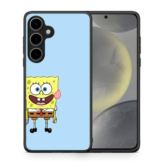 Θήκη Samsung Galaxy S25 Plus Friends Bob από τη Smartfits με σχέδιο στο πίσω μέρος και μαύρο περίβλημα | Samsung Galaxy S25 Plus Friends Bob case with colorful back and black bezels