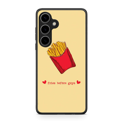 Samsung Galaxy S25 Plus Fries Before Guys Θήκη Αγίου Βαλεντίνου από τη Smartfits με σχέδιο στο πίσω μέρος και μαύρο περίβλημα | Smartphone case with colorful back and black bezels by Smartfits