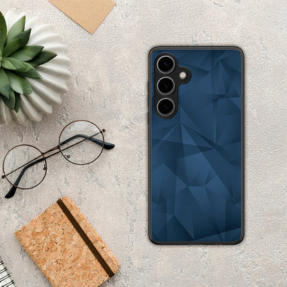 Geometric Blue Abstract - Samsung Galaxy S25 Plus θήκη