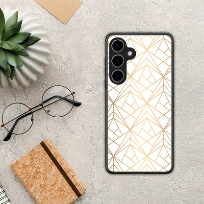 Geometric Luxury White - Samsung Galaxy S25 Plus θήκη