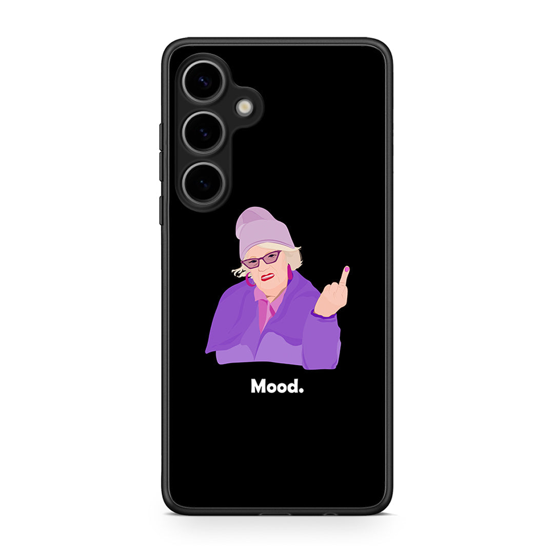 Samsung Galaxy S25 Plus Grandma Mood Black θήκη από τη Smartfits με σχέδιο στο πίσω μέρος και μαύρο περίβλημα | Smartphone case with colorful back and black bezels by Smartfits