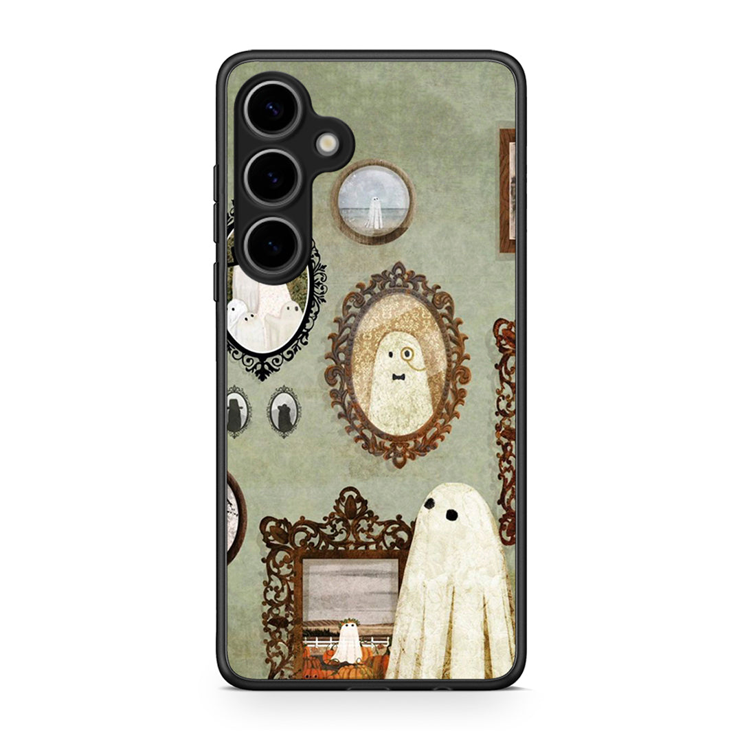 Samsung Galaxy S25 Plus Halloween Ghost Season Θήκη από τη Smartfits με σχέδιο στο πίσω μέρος και μαύρο περίβλημα | Smartphone case with colorful back and black bezels by Smartfits