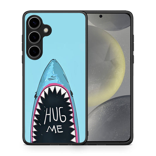 Θήκη Samsung Galaxy S25 Plus Hug Me από τη Smartfits με σχέδιο στο πίσω μέρος και μαύρο περίβλημα | Samsung Galaxy S25 Plus Hug Me case with colorful back and black bezels