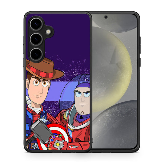 Θήκη Samsung Galaxy S25 Plus Infinity Story από τη Smartfits με σχέδιο στο πίσω μέρος και μαύρο περίβλημα | Samsung Galaxy S25 Plus Infinity Story case with colorful back and black bezels