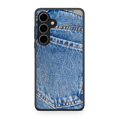 Samsung Galaxy S25 Plus Jeans Pocket θήκη από τη Smartfits με σχέδιο στο πίσω μέρος και μαύρο περίβλημα | Smartphone case with colorful back and black bezels by Smartfits