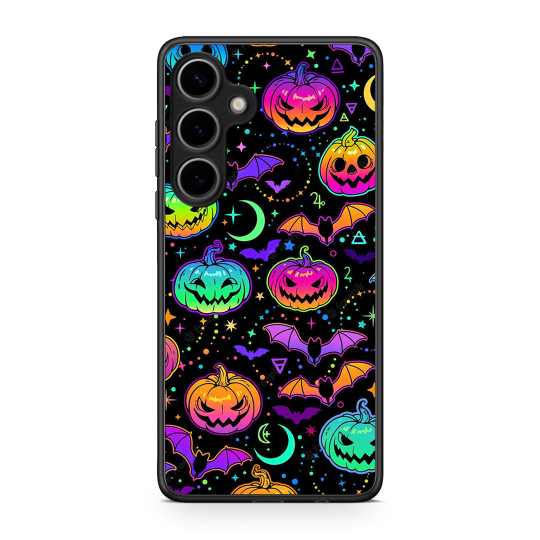 Samsung Galaxy S25 Plus Neon Halloween θήκη από τη Smartfits με σχέδιο στο πίσω μέρος και μαύρο περίβλημα | Smartphone case with colorful back and black bezels by Smartfits