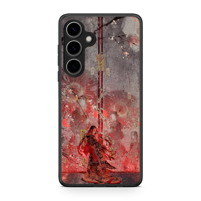 Samsung Galaxy S25 Plus Nezuko Kamado θήκη από τη Smartfits με σχέδιο στο πίσω μέρος και μαύρο περίβλημα | Smartphone case with colorful back and black bezels by Smartfits