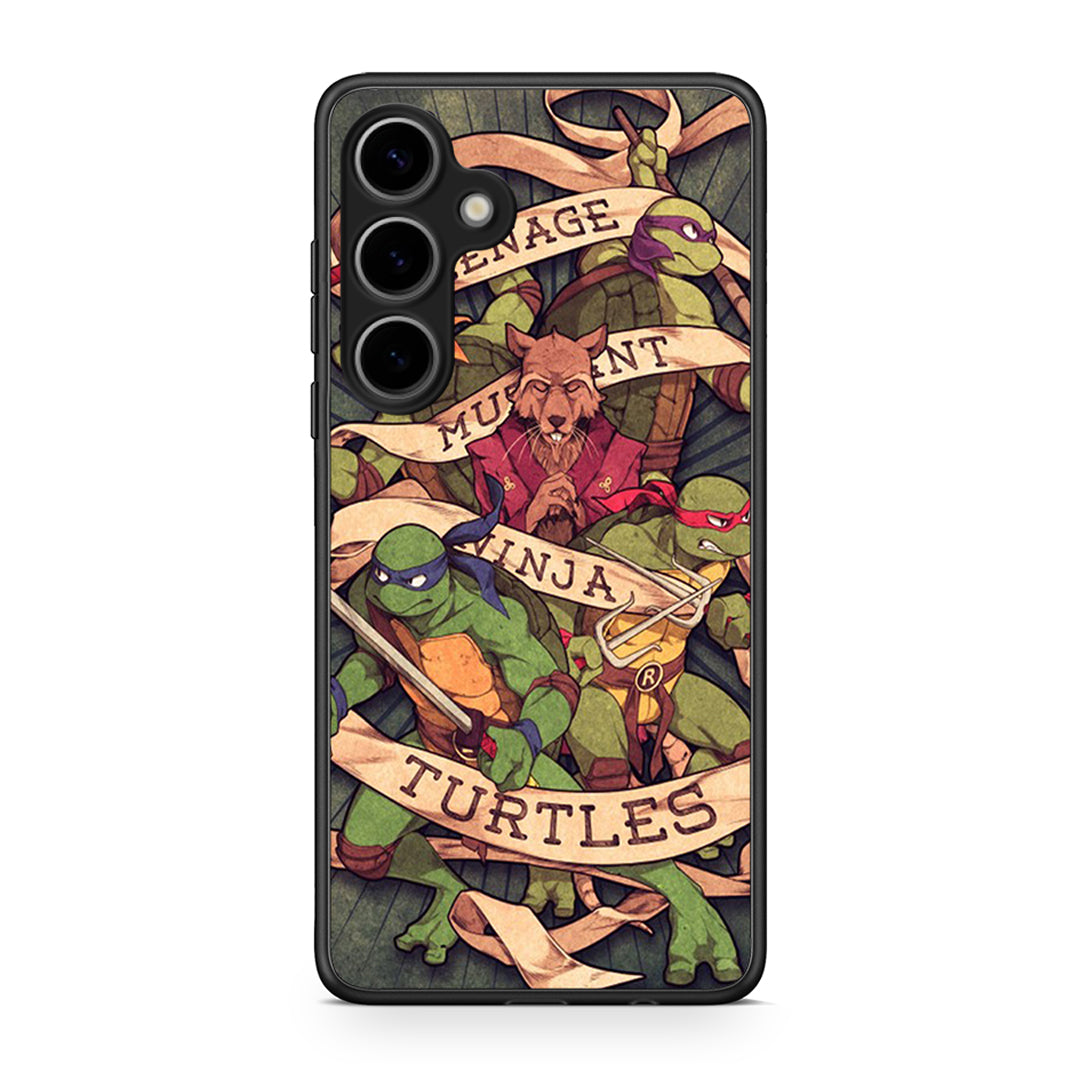 Samsung Galaxy S25 Plus Ninja Turtles θήκη από τη Smartfits με σχέδιο στο πίσω μέρος και μαύρο περίβλημα | Smartphone case with colorful back and black bezels by Smartfits