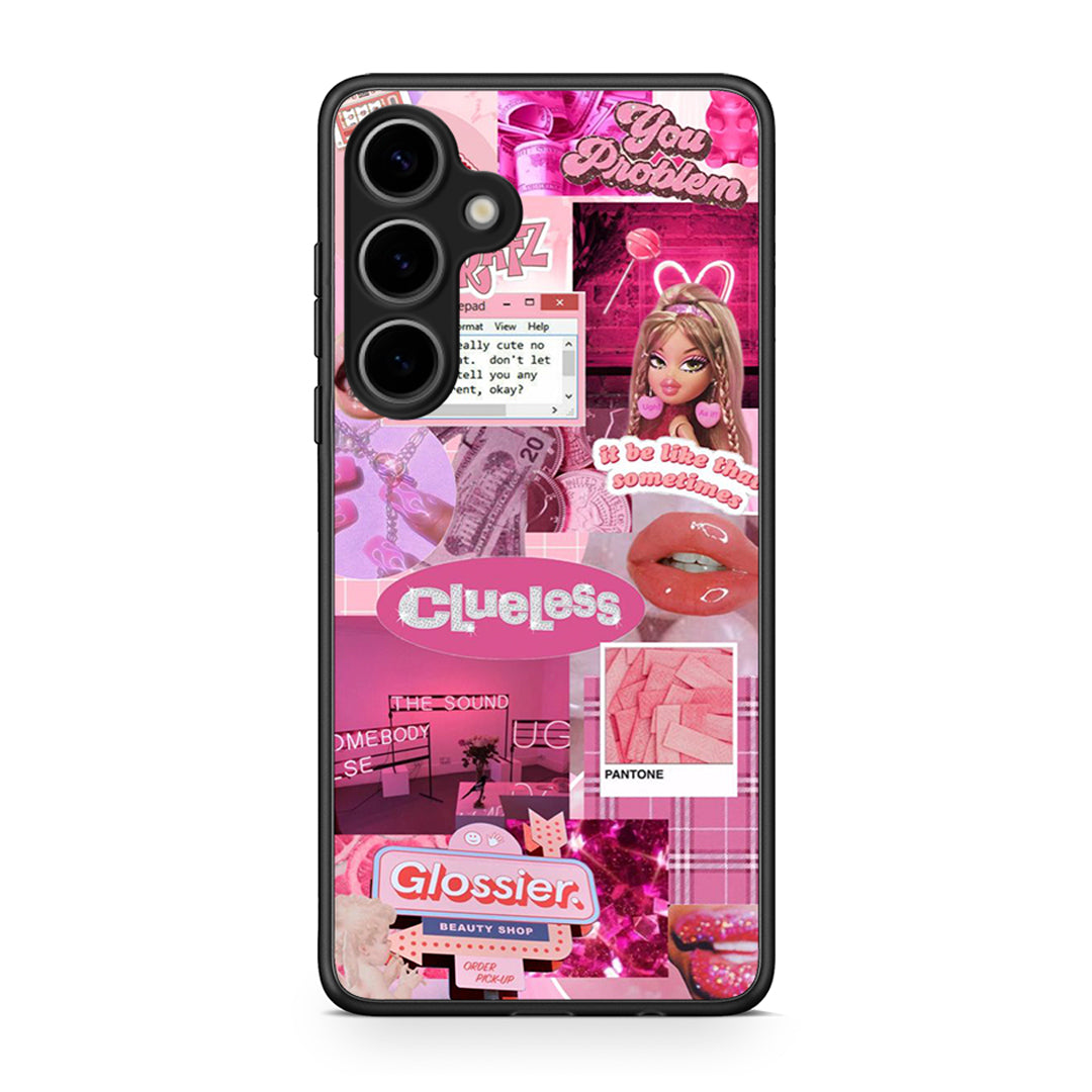 Samsung Galaxy S25 Plus Pink Love Θήκη Αγίου Βαλεντίνου από τη Smartfits με σχέδιο στο πίσω μέρος και μαύρο περίβλημα | Smartphone case with colorful back and black bezels by Smartfits
