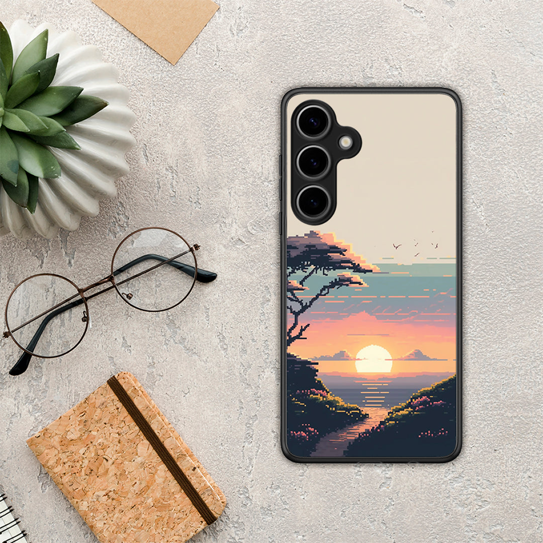 Pixel Sunset - Samsung Galaxy S25 Plus θήκη