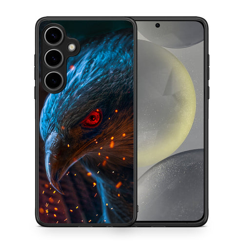 Θήκη Samsung Galaxy S25 Plus Eagle PopArt από τη Smartfits με σχέδιο στο πίσω μέρος και μαύρο περίβλημα | Samsung Galaxy S25 Plus Eagle PopArt case with colorful back and black bezels