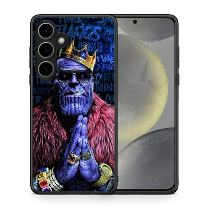 Θήκη Samsung Galaxy S25 Plus Thanos PopArt από τη Smartfits με σχέδιο στο πίσω μέρος και μαύρο περίβλημα | Samsung Galaxy S25 Plus Thanos PopArt case with colorful back and black bezels