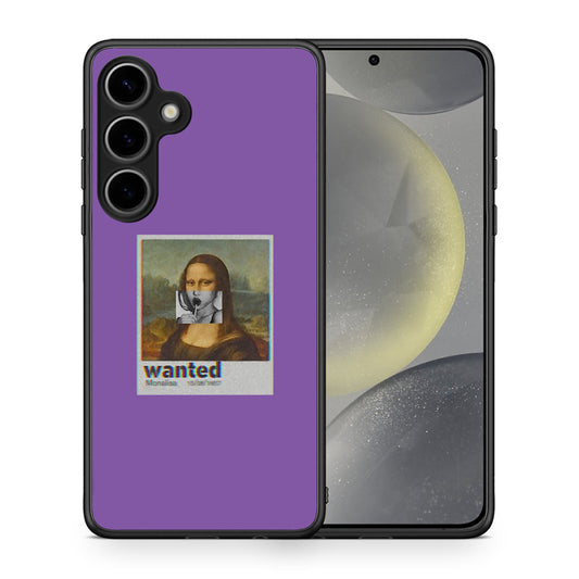 Θήκη Samsung Galaxy S25 Plus Monalisa Popart από τη Smartfits με σχέδιο στο πίσω μέρος και μαύρο περίβλημα | Samsung Galaxy S25 Plus Monalisa Popart case with colorful back and black bezels