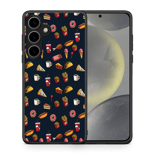 Θήκη Samsung Galaxy S25 Plus Hungry Random από τη Smartfits με σχέδιο στο πίσω μέρος και μαύρο περίβλημα | Samsung Galaxy S25 Plus Hungry Random case with colorful back and black bezels