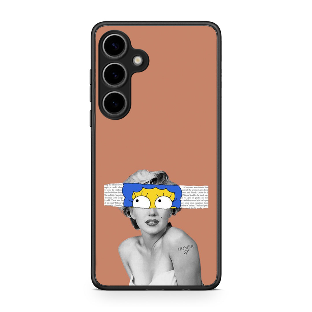 Samsung Galaxy S25 Plus Sim Merilyn θήκη από τη Smartfits με σχέδιο στο πίσω μέρος και μαύρο περίβλημα | Smartphone case with colorful back and black bezels by Smartfits