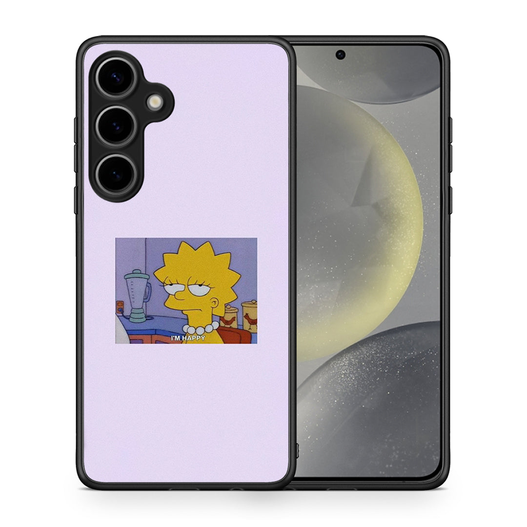 Θήκη Samsung Galaxy S25 Plus So Happy από τη Smartfits με σχέδιο στο πίσω μέρος και μαύρο περίβλημα | Samsung Galaxy S25 Plus So Happy case with colorful back and black bezels