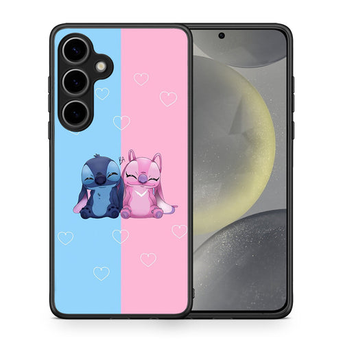 Θήκη Samsung Galaxy S25 Plus Stitch And Angel από τη Smartfits με σχέδιο στο πίσω μέρος και μαύρο περίβλημα | Samsung Galaxy S25 Plus Stitch And Angel case with colorful back and black bezels