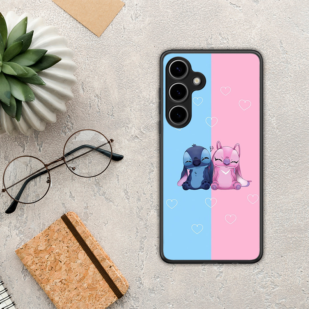 Stitch And Angel - Samsung Galaxy S25 Plus θήκη