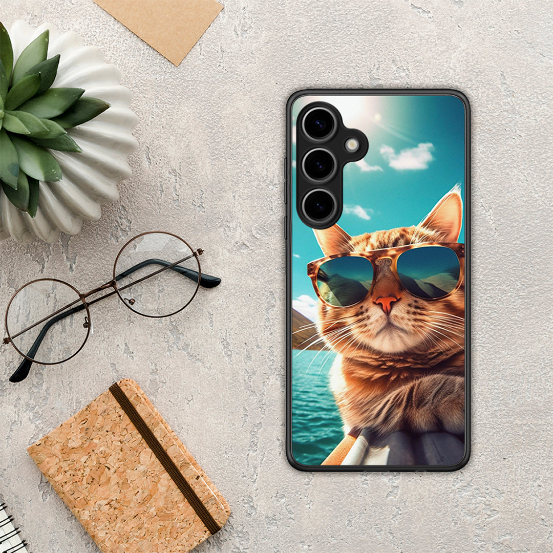 Summer Cat - Samsung Galaxy S25 Plus θήκη