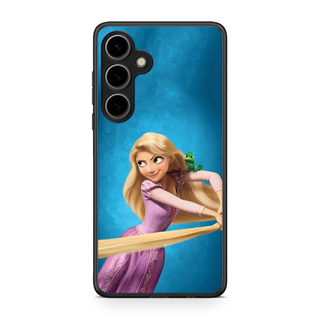 Samsung Galaxy S25 Plus Tangled 2 Θήκη Αγίου Βαλεντίνου από τη Smartfits με σχέδιο στο πίσω μέρος και μαύρο περίβλημα | Smartphone case with colorful back and black bezels by Smartfits