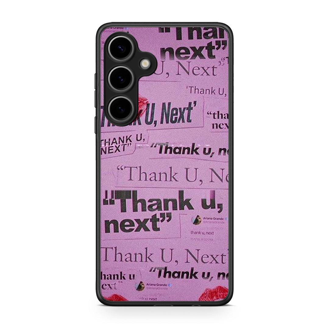 Samsung Galaxy S25 Plus Thank You Next Θήκη Αγίου Βαλεντίνου από τη Smartfits με σχέδιο στο πίσω μέρος και μαύρο περίβλημα | Smartphone case with colorful back and black bezels by Smartfits