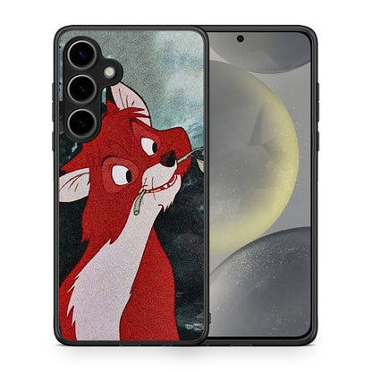 Θήκη Samsung Galaxy S25 Plus Tod And Vixey Love 1 από τη Smartfits με σχέδιο στο πίσω μέρος και μαύρο περίβλημα | Samsung Galaxy S25 Plus Tod And Vixey Love 1 case with colorful back and black bezels