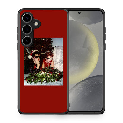 Θήκη Samsung Galaxy S25 Plus Waiting For Xmas από τη Smartfits με σχέδιο στο πίσω μέρος και μαύρο περίβλημα | Samsung Galaxy S25 Plus Waiting For Xmas case with colorful back and black bezels