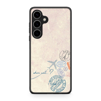 Samsung Galaxy S25 Plus Where Next Θήκη από τη Smartfits με σχέδιο στο πίσω μέρος και μαύρο περίβλημα | Smartphone case with colorful back and black bezels by Smartfits